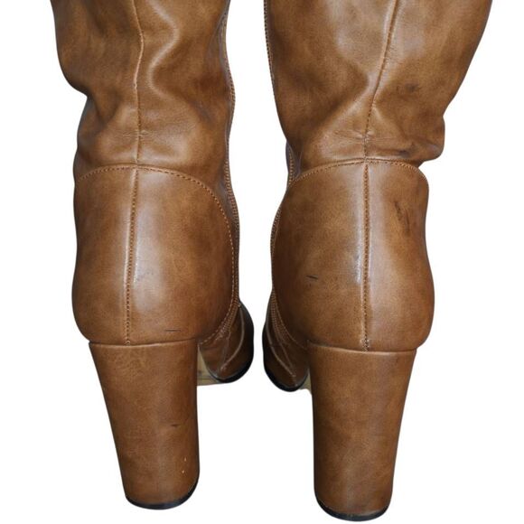 Michael Antonio Knee High Cognac Boots Sz.8 EUC. - Picture 6 of 9